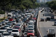 São Paulo (SP), 24/03/2023 - Trânsito intenso na Avenida Tiradentes, na região da Luz, no segundo dia de greve dos metroviários em São Paulo. Foto: Fernando Frazão/Agência Brasil