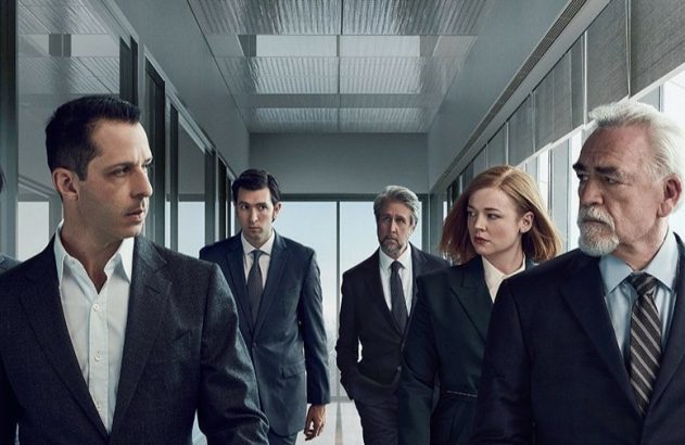 Pôster da série norte-americana "Sucession", que trata sobre o planejamento sucessório de uma família fictícia e rica.