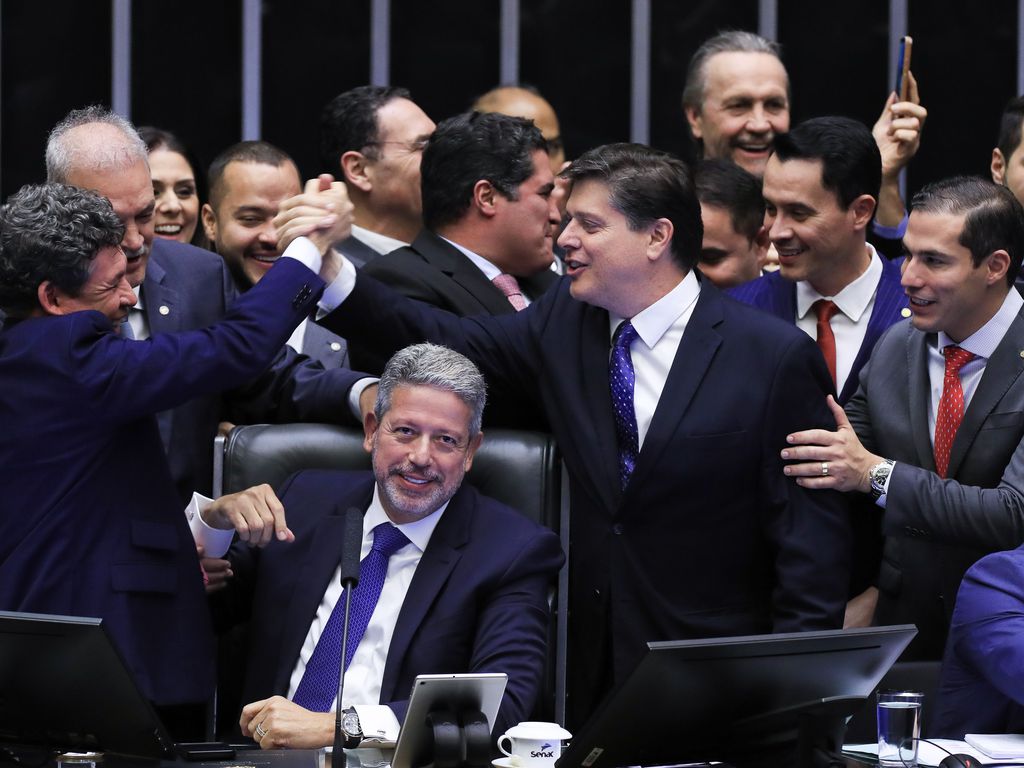 Brasília (DF) 06/07/2023 Comemoração da aprovação em primeiro turno da Reforma Tributária na Câmara dos Deputados. Foto Lula Marques/ Agência Brasil.