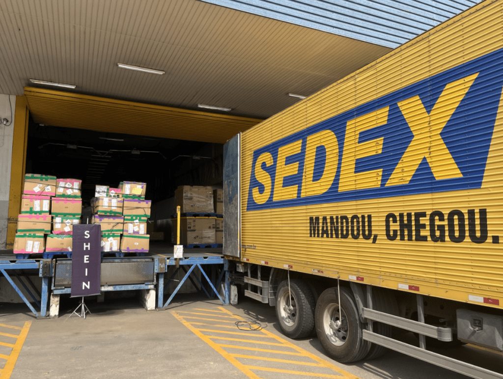 Shein envia produtos por Sedex, serviço dos Correios, após adesão ao Remessa Conforme (Foto: Divulgação)
