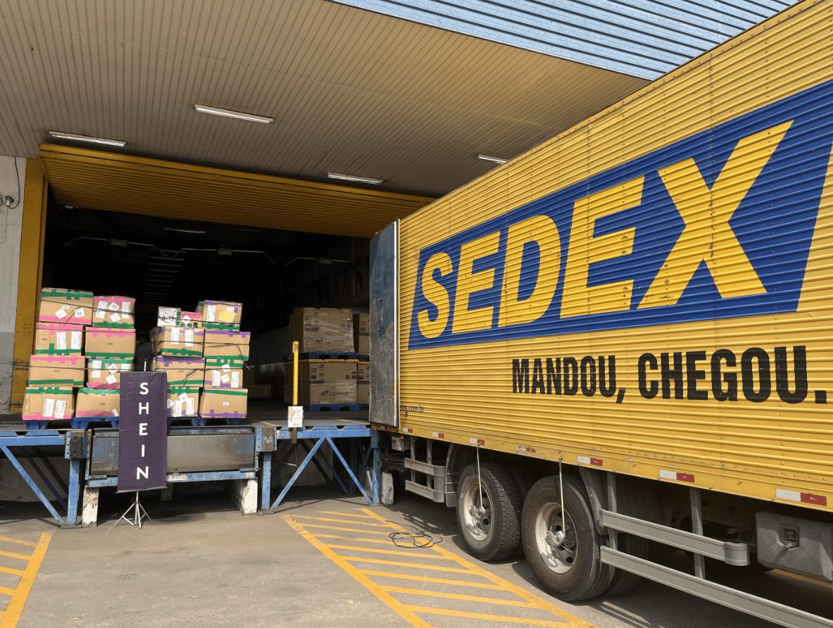 Shein envia produtos por Sedex, serviço dos Correios, após adesão ao Remessa Conforme (Foto: Divulgação)