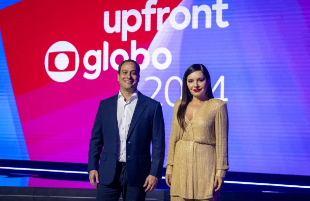 Paulo Marinho, diretor-presidente da Globo, e Manzar Feres, diretora de negócios integrados em publicidade (Foto: Divulgação/Globo)