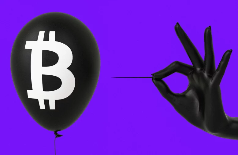 Explosão bolha Bitcoin