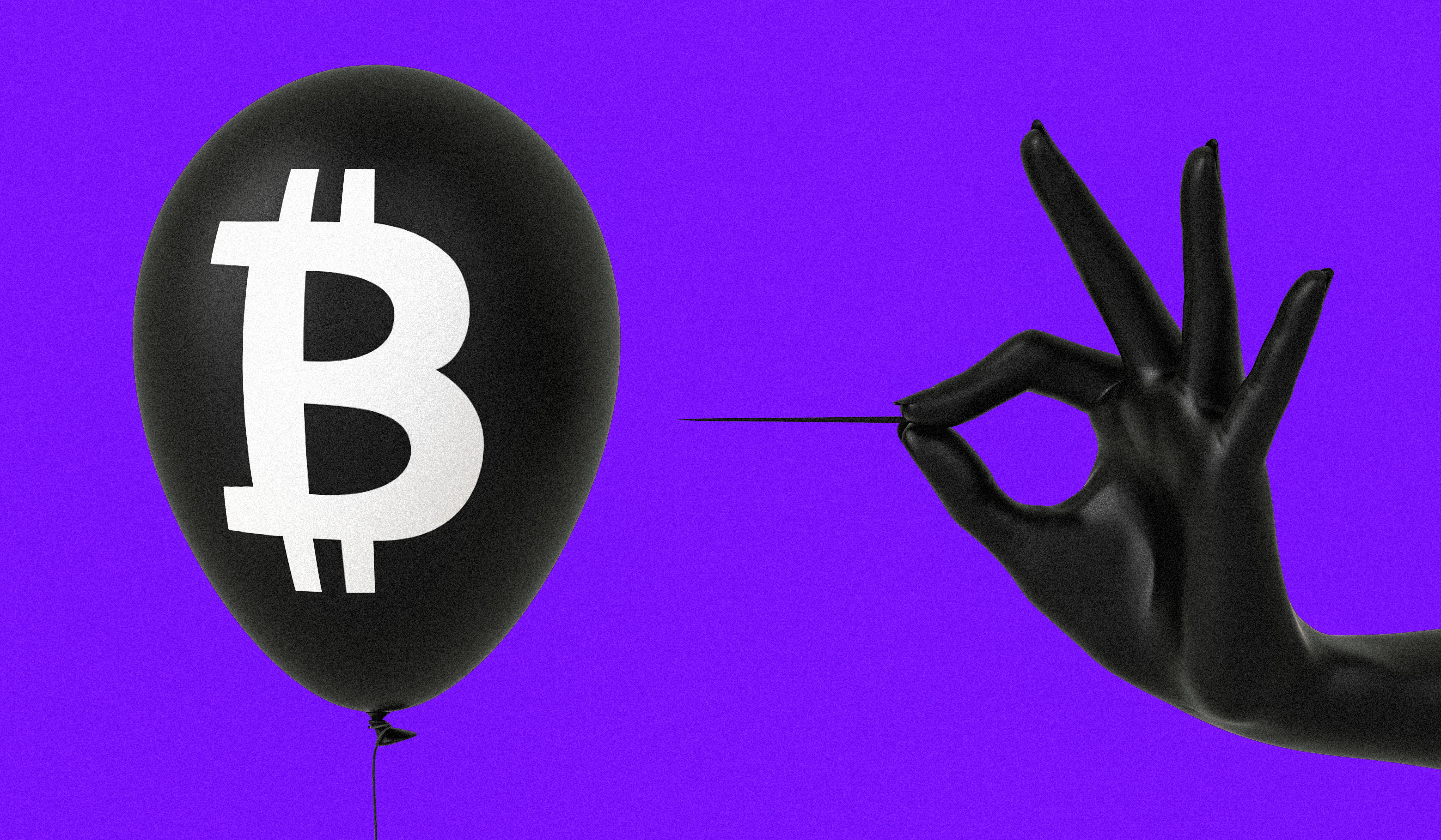 Explosão bolha Bitcoin