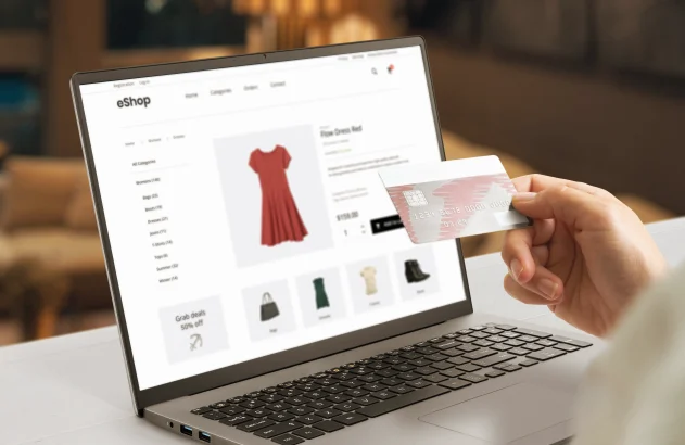 Compra online com cartão de crédito