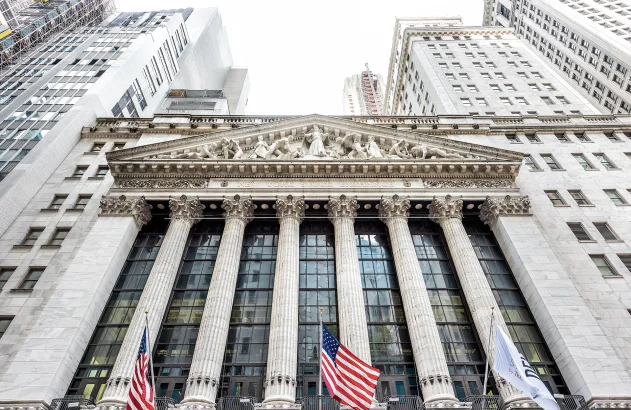 Fachada da Bolsa de Valores de Nova York; New York Stock Exchange; NYSE