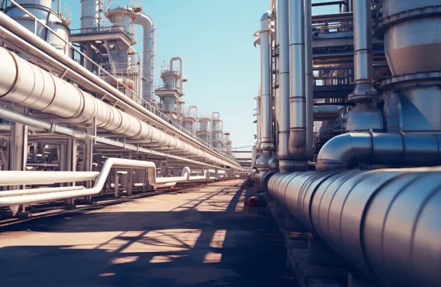 Usina de refinamento de gás; Gasoduto