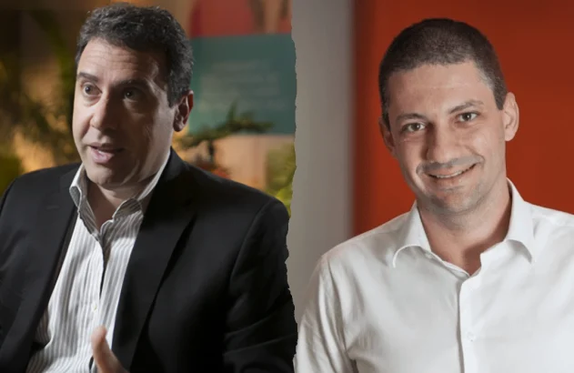 Artur Grynbaum, vice-presidente do conselho do Boticário (à esquerda) e Renato Franklin, CEO do Grupo Casas Bahia (à direita)