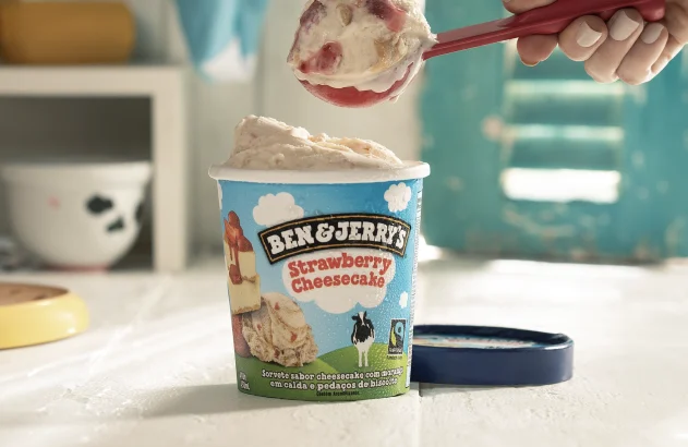 Imagem de divulgação de sorvete da Ben&Jerry's