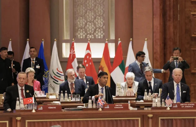 Sessão de abertura da Cúpula dos Líderes do G20 em 9 de setembro de 2023 em Nova Delhi, Delhi.