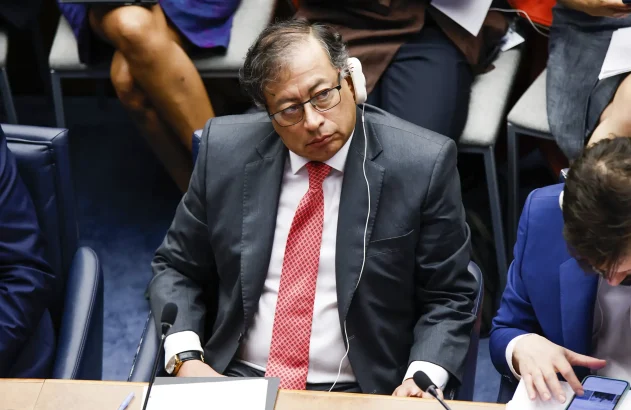 O presidente colombiano, Gustavo Petro, participa da Cúpula da Ambição Climática na sede das Nações Unidas em 20 de setembro de 2023 na cidade de Nova York.