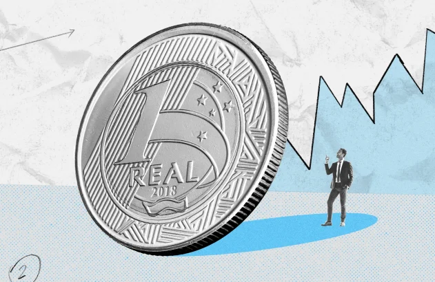 Ilustração representando aumento da inflação do real