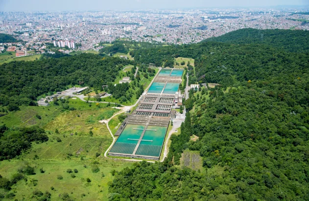 Estação de tratamento de água da Sabesp