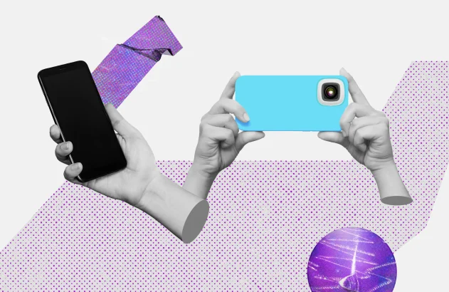 Ilustração de celulares / autoria João Brito