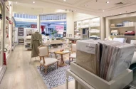 foto mostra produtos têxteis em loja da M. Martan no shopping Morumbi