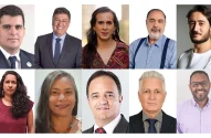Montagem de fotos dos dez candidatos à Prefeitura de Belo Horizonte em 2024