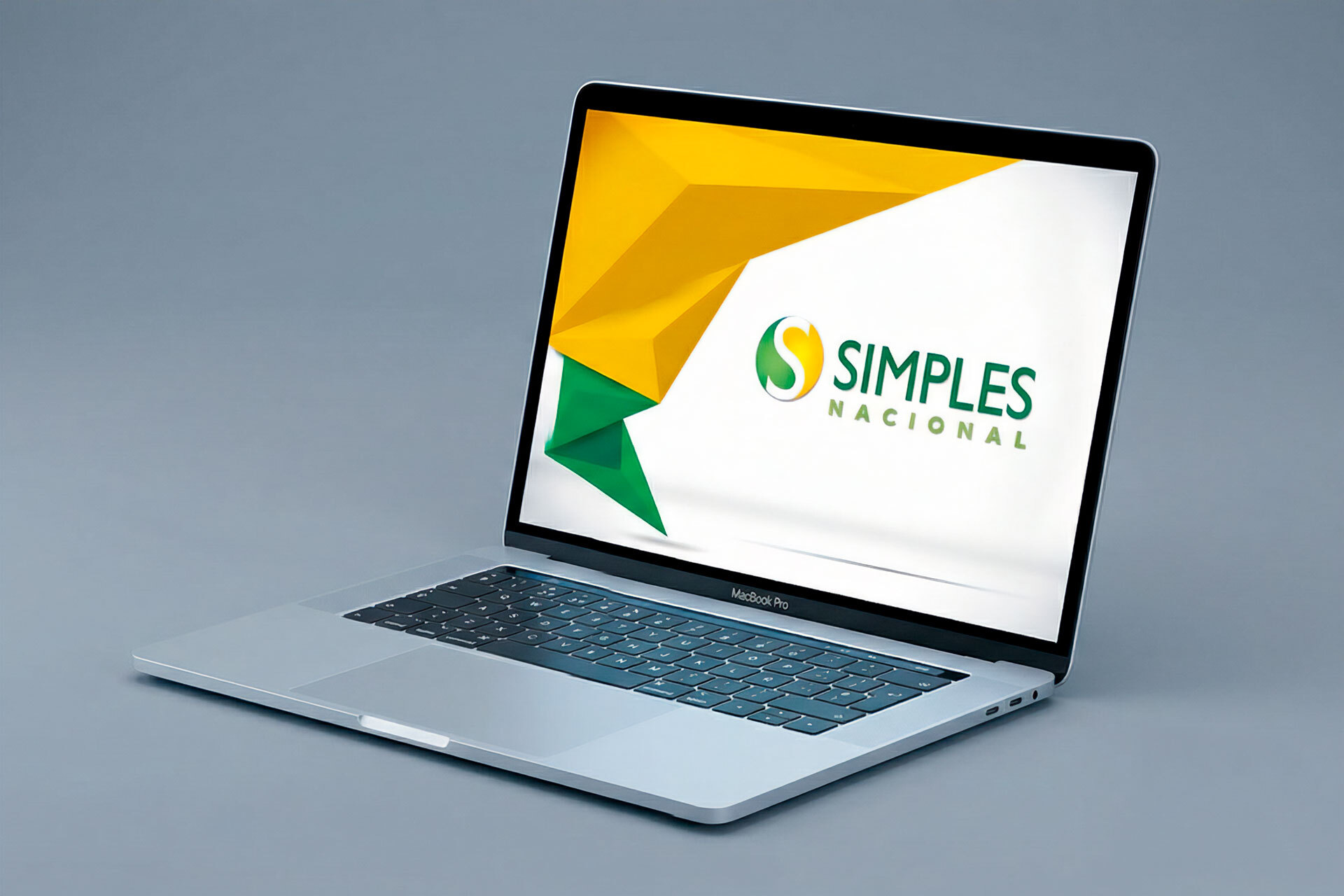imagem de um notebook com o logo do Simples Nacional na tela para ilustrar guia sobre o Simples Nacional