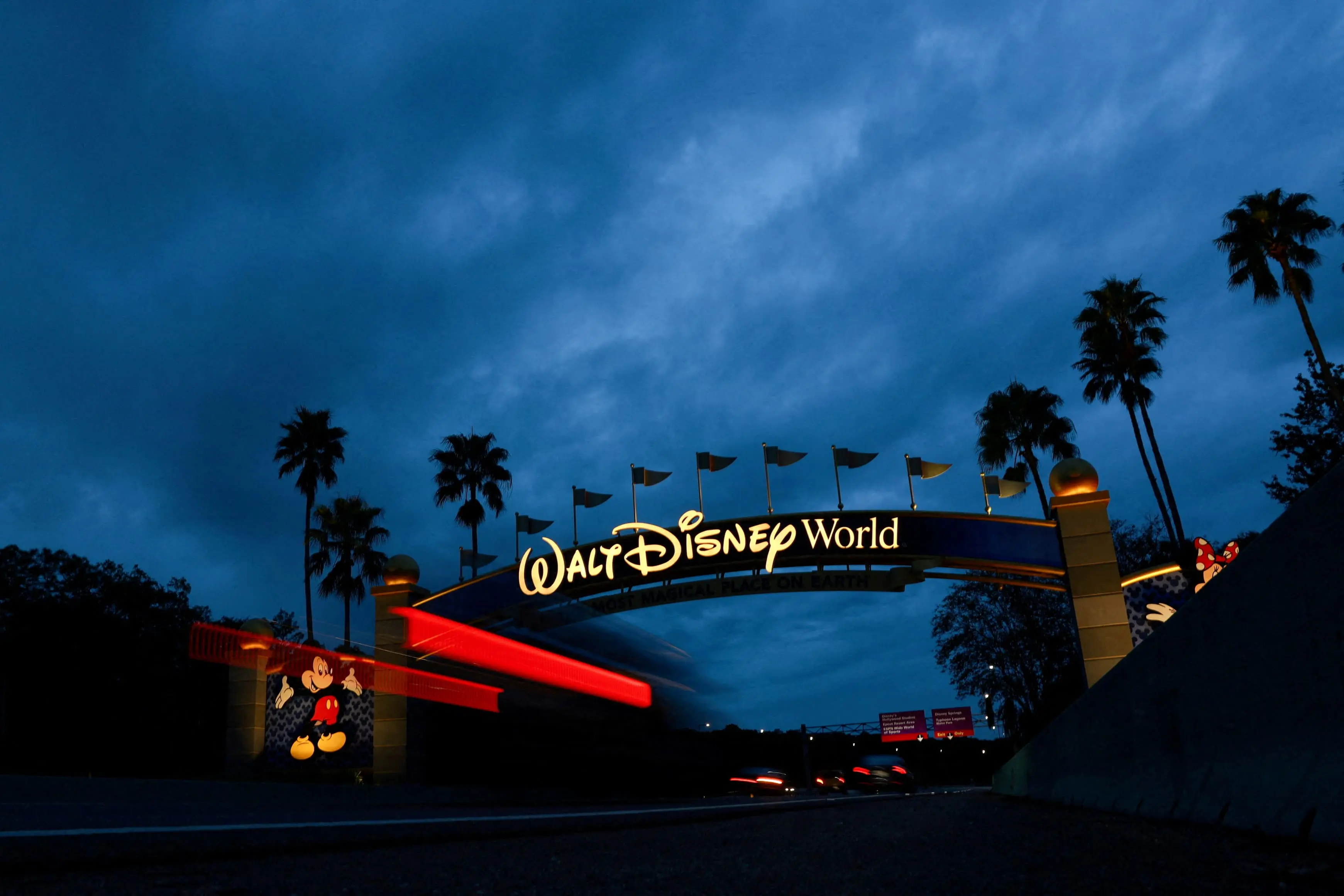 Entrada do Walt Disney World em Orlando, na Flórida