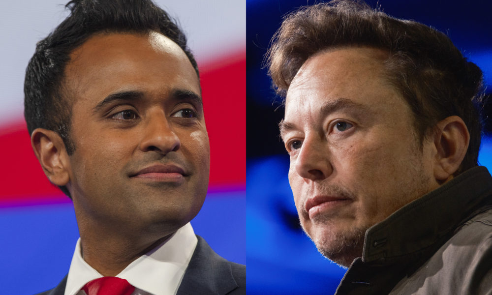 Para melhorar eficiência do governo, Trump escolhe dois nomes: Elon Musk e Vivek Ramaswamy