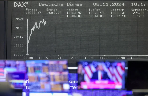 Pregão na Bolsa de Frankfurt após confirmação da vitória Trump