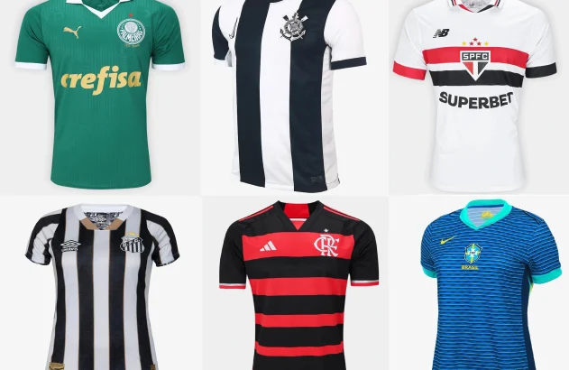 Camisas de times de futebol