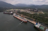 Terminal portuário da VLI no Porto de Santos