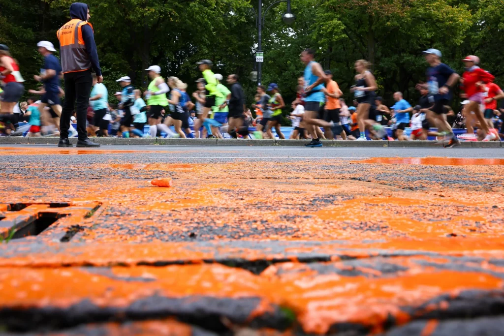 Corredores participam da Maratona de Berlim