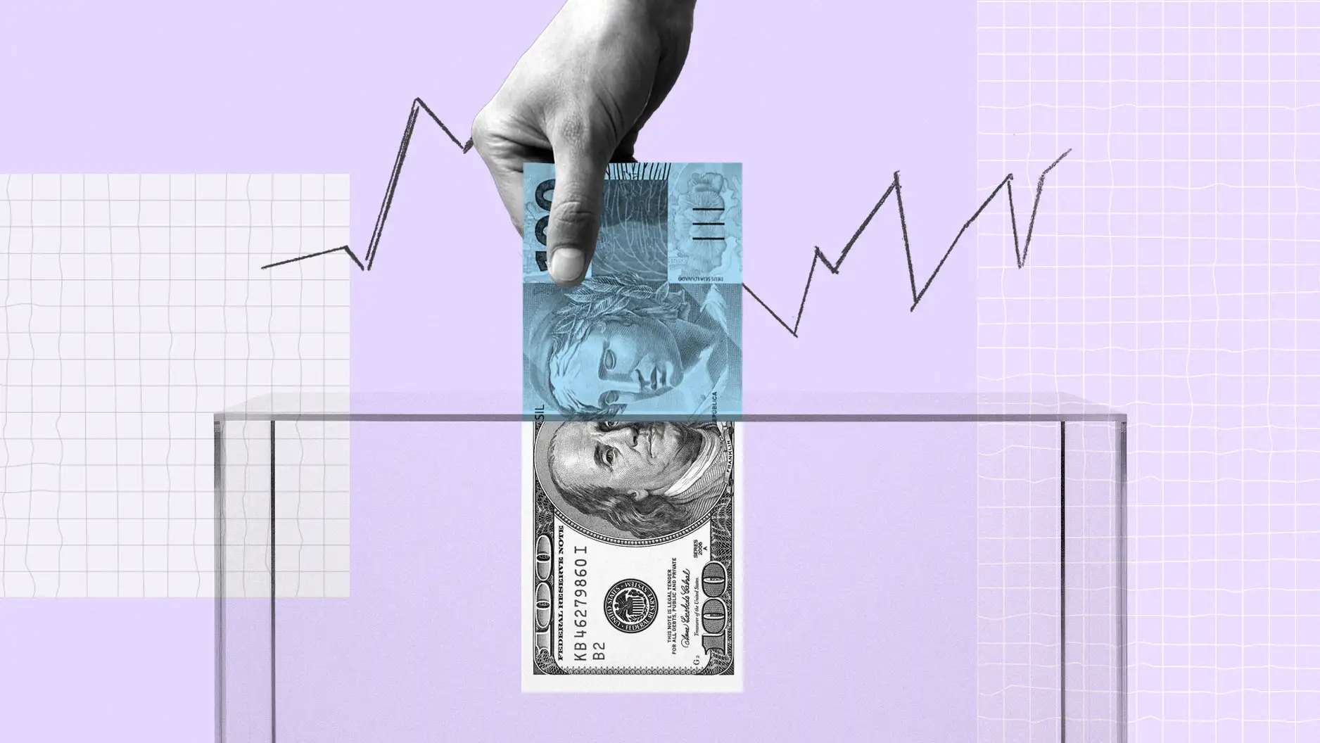 Volta de investidores estrangeiros está por trás da queda do dólar para a casa de R$ 5,80