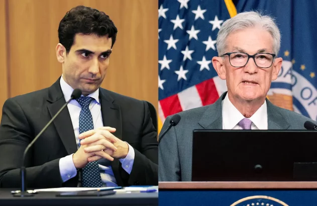 Gabriel Galípolo, presidente do Banco Central do Brasil, e Jerome Powell, presidente do Federal Reserve, dos EUA