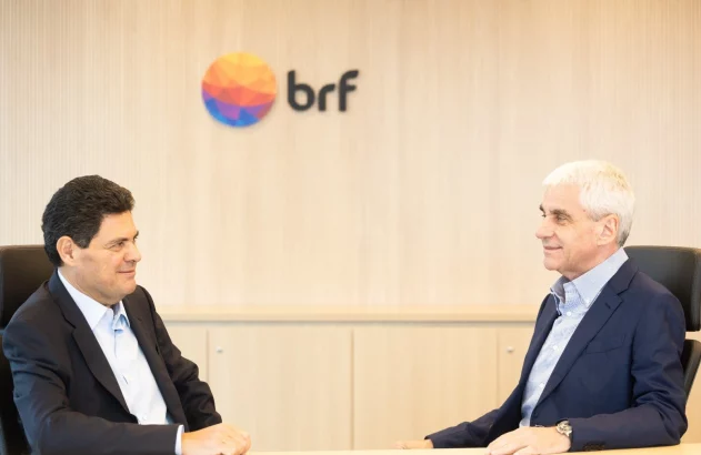 Marcos Molina, controlador da BRF, e Miguel Gularte, CEO da BRF