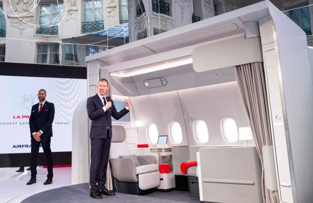 Cabine de primeira classe da Air France