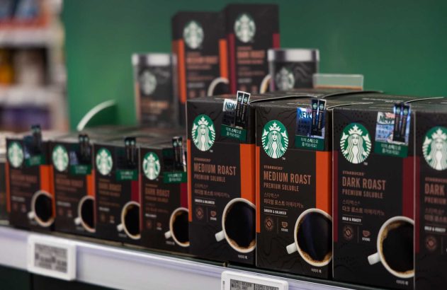 Café da marca Starbucks vendido no supermercado nos EUA