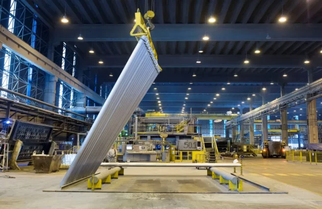 Tarugo de alumínio produzido pela CBA