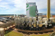 Unidade industrial da Eldorado Brasil Celulose em Mato Grosso do Sul