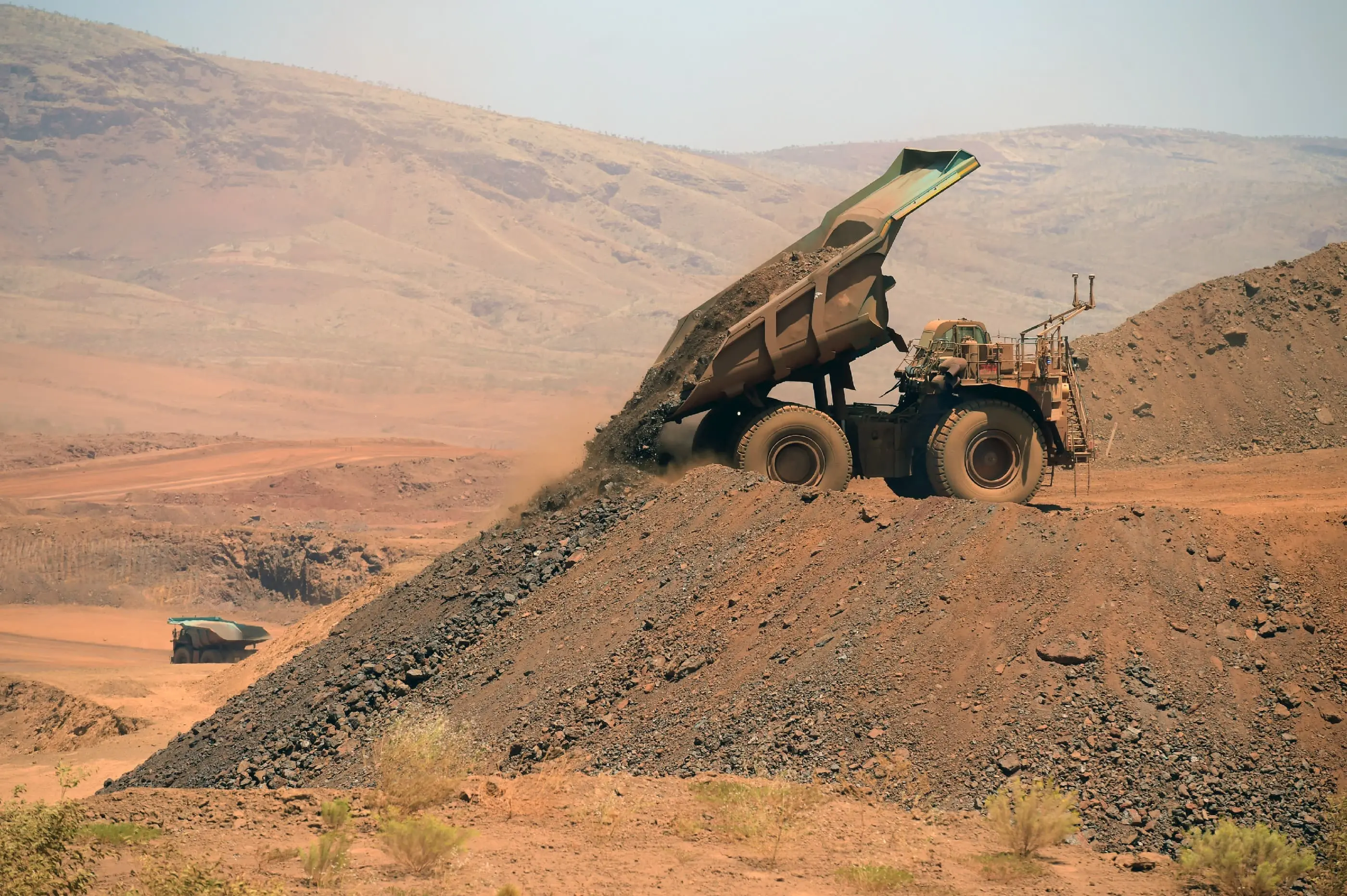 Produção de minério de ferro da Rio Tinto