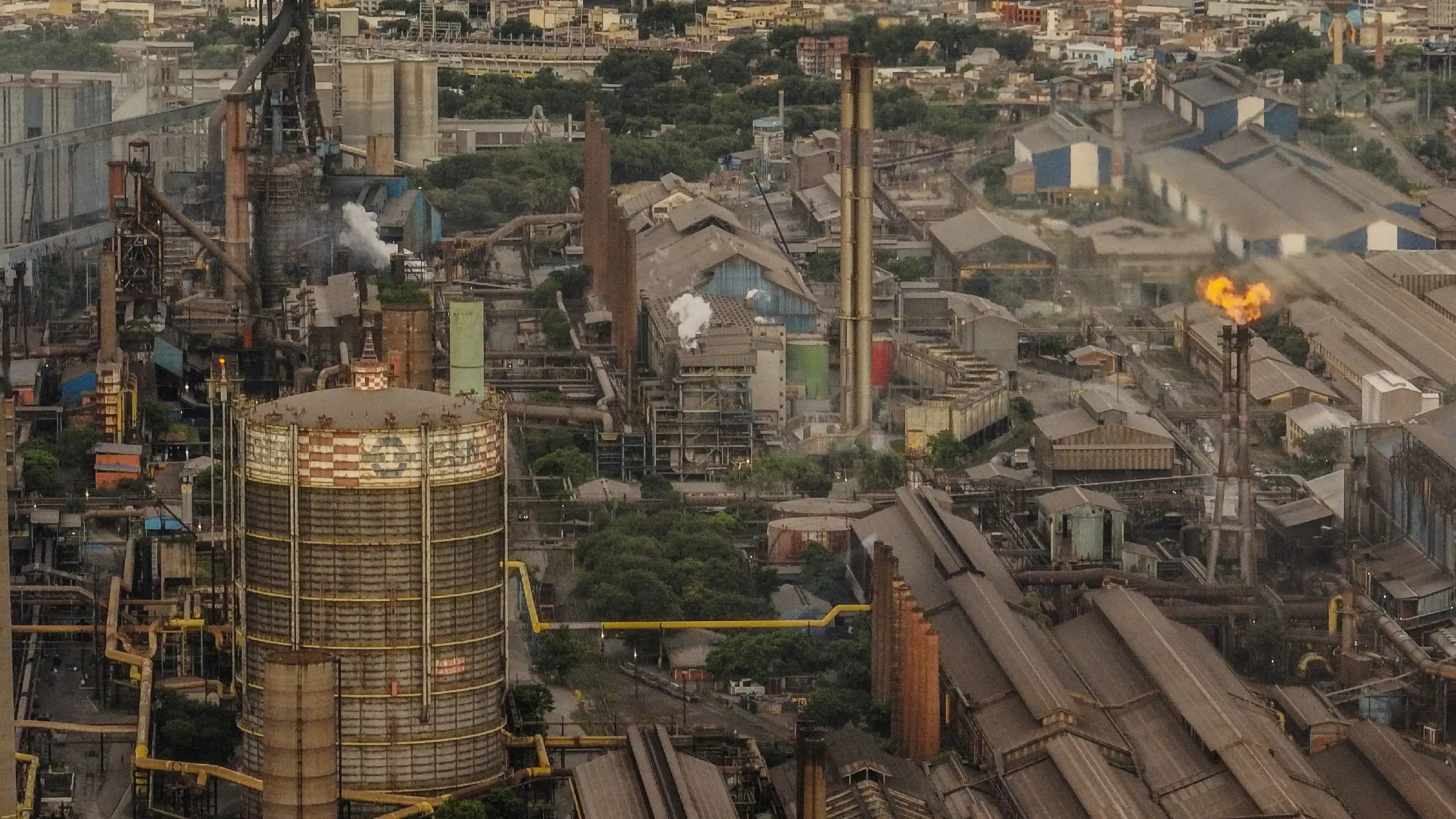 Fábrica da CSN em Volta Redonda, no Rio de Janeiro