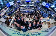 Diretoria da JBS toca o sino da NYSE, a Bolsa de Nova York