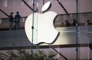 Logo iluminado da Apple