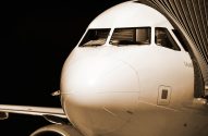 the front of an airplane
