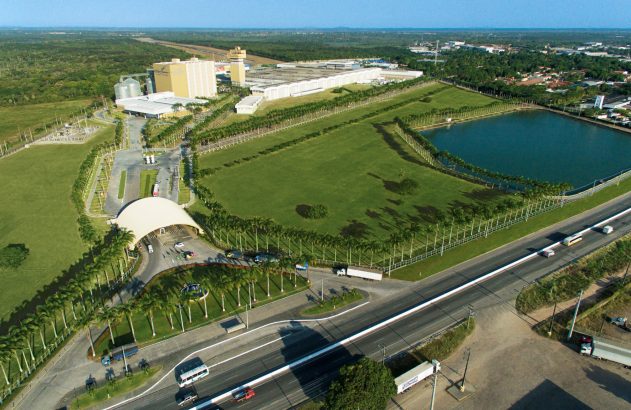 Imagem aérea de unidade da M.Dias Branco