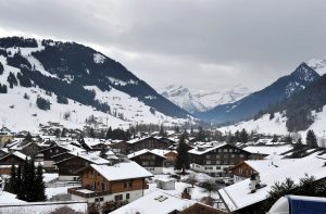 Vista dios Alpes da Suíça