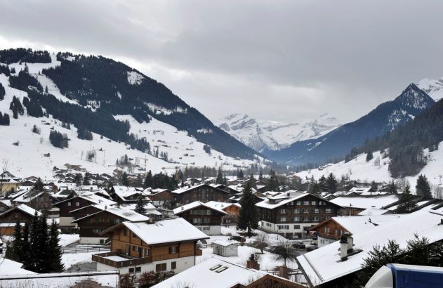 Vista dios Alpes da Suíça