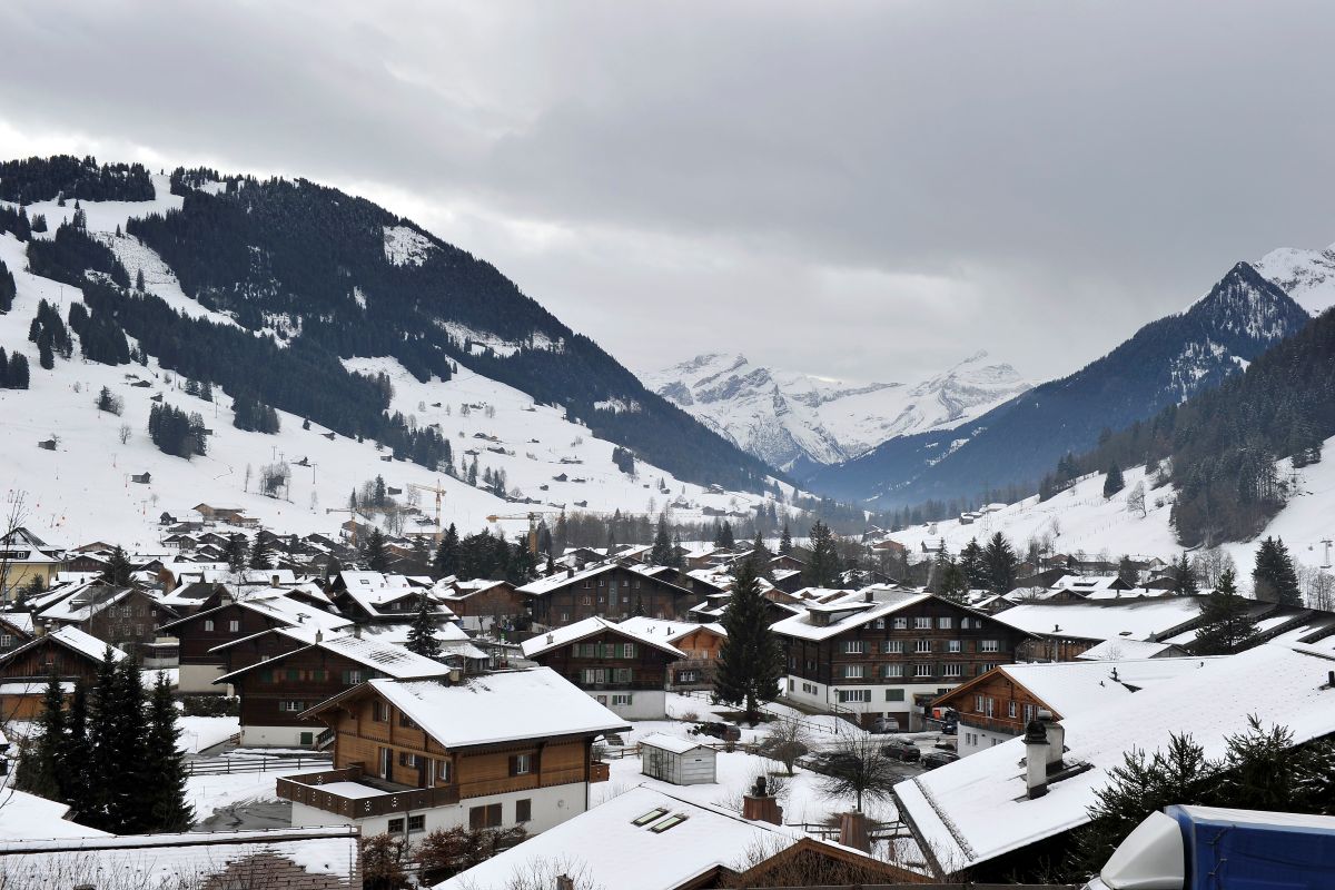 Vista dios Alpes da Suíça