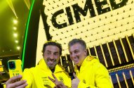 João Adibe, CEO da Cimed, e Luciano Huck