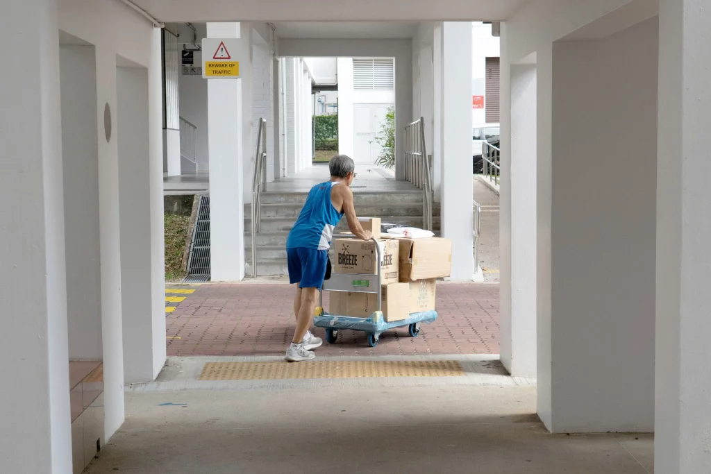 Entregador da SPX Express, da Shopee