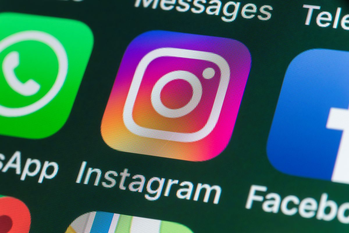 Imagem de uma tela de celular com app do Instagram