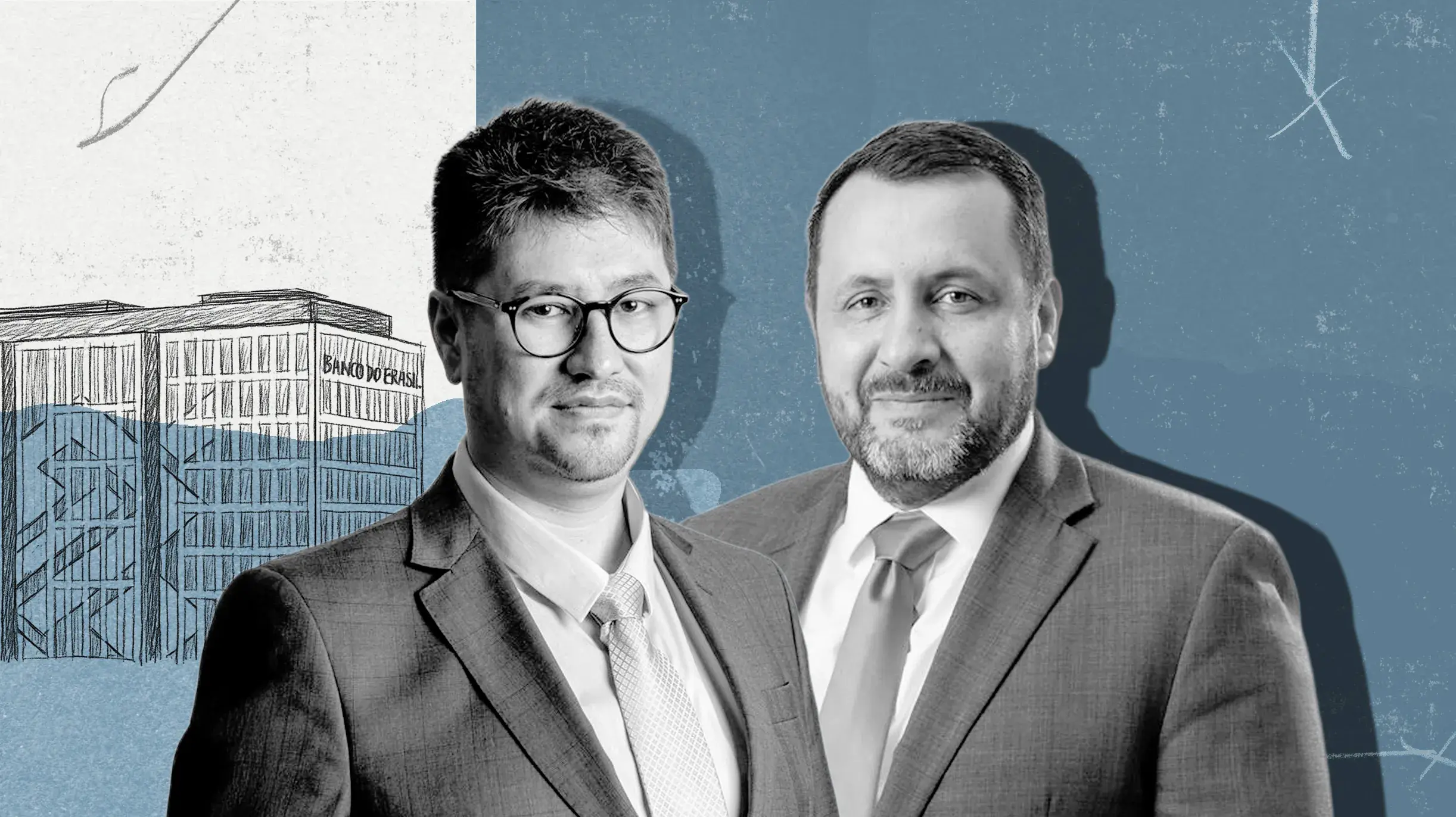 João Fukunaga e Claudio Gonçalves, diretores da Previ