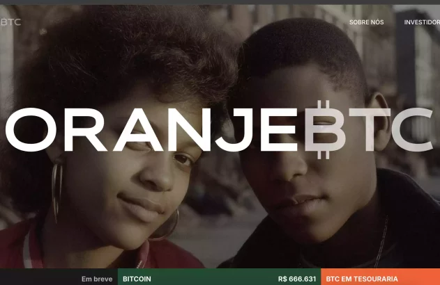 OranjeBTC captura de imagem do site