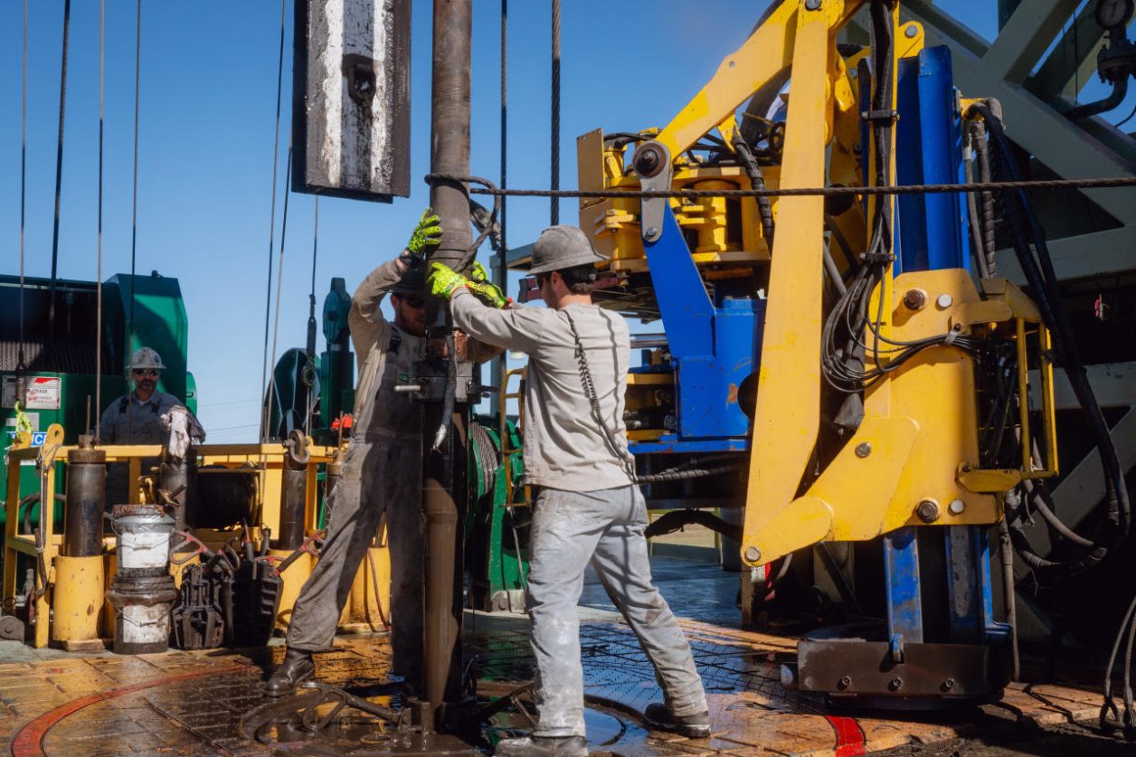 perfuração de gás natural