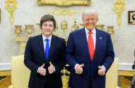 Donald Trump e Javier Milei se reuniram na Casa Branca
